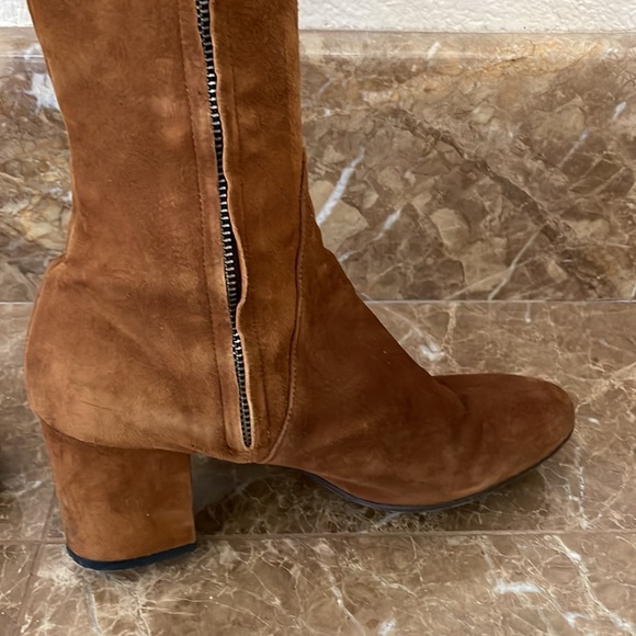 Barneys New York Brown Suede Over the Knee Boots Size 36.5 - Picture 5 of 11